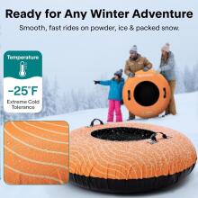 Kids World Snowtube XXL Art.274273   Inflatable Snow Tubes for Sledding with Sturdy Handles