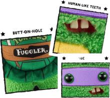 Teenage Mutant Ninja Turtles x Fuggler Donatello Soft Plush Toy Art.274346 A funny toy monster in the form of a turtle with human-like teeth.