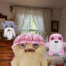 Fuggler Old Fogies (Gabby Gibbler) by ZURU Art.274349 A funny ugly monster toy with human-like teeth.