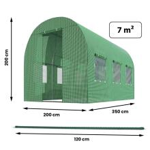Dārza tunelis 2 x 3.5 m (7m2) Plonos