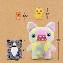 Fuggler Alley Cats (Wide Eyed Cat) – забавная уродливая плюшевая игрушка-монстр с человеческими зубами