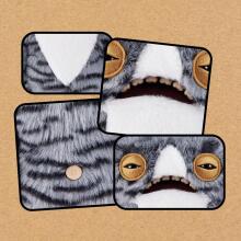 Fuggler Alley Cats (Wide Eyed Cat) – забавная уродливая плюшевая игрушка-монстр с человеческими зубами