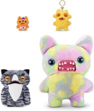 Fuggler Alley Cats (Wide Eyed Cat) – забавная уродливая плюшевая игрушка-монстр с человеческими зубами