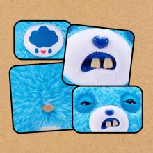 Fuggler Care Bears 23 cm Plush Toy (Grumpy Bear) by ZURU - Funny Ugly Monster Cuddly Toy with Human-like Teeth, Collectable Plush for Children, Teenagers, Adults & Crossover Fans