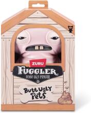 FUGGLER - Набор из 2 плюшевых игрушек Ugly Pets, серия 1, 9 дюймов (Сквидж - бесшерстная крыса и Рик-О - чёрный кот)