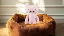 FUGGLER - Набор из 2 плюшевых игрушек Ugly Pets, серия 1, 9 дюймов (Сквидж - бесшерстная крыса и Рик-О - чёрный кот)