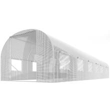 Dārza tunelis 3 x 6 m (18m2) balts plāns