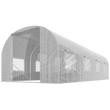 Dārza tunelis 3 x 4.5 m (13.5 m2) balts plāns