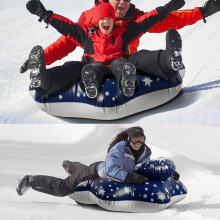 Atom SnowTube Flower Art.274811 Izturīgas piepūšamas sniega caurules ragaviņām ar izturīgiem rokturiem 130cm