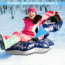 Atom SnowTube Flower Art.274811 Izturīgas piepūšamas sniega caurules ragaviņām ar izturīgiem rokturiem 130cm