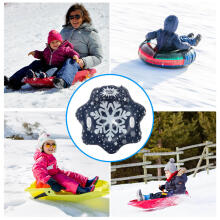 Atom SnowTube Flower Art.274811 Izturīgas piepūšamas sniega caurules ragaviņām ar izturīgiem rokturiem 130cm