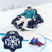 Atom SnowTube Flower Art.274811 Izturīgas piepūšamas sniega caurules ragaviņām ar izturīgiem rokturiem 130cm