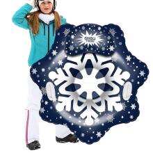 Atom SnowTube Flower Art.274811 Izturīgas piepūšamas sniega caurules ragaviņām ar izturīgiem rokturiem 130cm