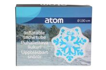 Atom SnowTube Flower Art.274811 Izturīgas piepūšamas sniega caurules ragaviņām ar izturīgiem rokturiem 130cm