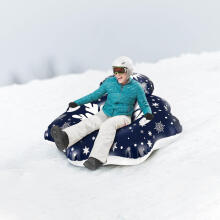 Atom SnowTube Flower Art.274811 Izturīgas piepūšamas sniega caurules ragaviņām ar izturīgiem rokturiem 130cm