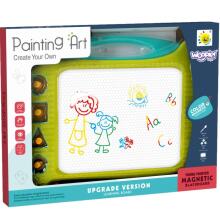 WOOPIE Magnetic Drawing Board Colorful + 4 Stamps