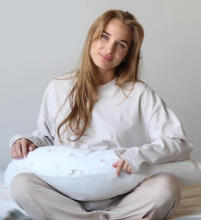 La Bebe™ Rich Maternity Pillow Art.60608156 Nordic Bloom.  Nursing Pillow 30x104 cm