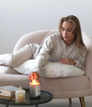 La Bebe™ Rich Maternity Pillow Art.30579834 Nordic Cats. Подковка для сна, кормления малыша 30x104 cm