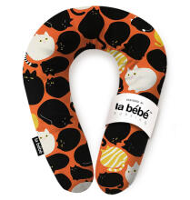 La Bebe™ Snug Maternity Pillow Art. 30579834 Nordic Cats. Pillow for Baby Sleep & Feeding, 20×70 cm