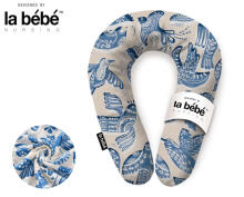 La Bebe™ Snug Maternity Pillow Art. 90612661 Nordic Birds. Pillow for Baby Sleep & Feeding, 20×70 cm