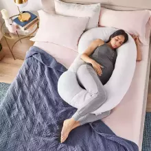 La Bebe™ Maternity Pillow Cotton Sì -Duo Art.80579822 Nordic Stones. Daudzfunkcionāls spilvens/pakavs grūtniecēm, ar memory foam
