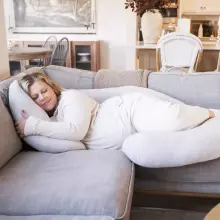 La Bebe™ Maternity Pillow Cotton Sì -Duo Art.60608156 Nordic Bloom. Daudzfunkcionāls spilvens/pakavs grūtniecēm, ar memory foam