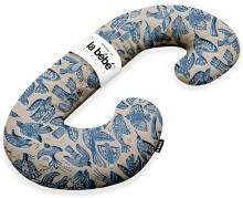 La Bebe™ Maternity Pillow Cotton Sì -Duo Art.90612661 Nordic Birds. Daudzfunkcionāls spilvens/pakavs grūtniecēm, ar memory foam