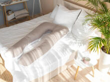 La Bebe™ Cushy Maternity Pillow Art. 80579822 Nordic Stones. Daudzfunkcionāls spilvens grūtniecēm (U Shaped), sintepona pildīšana, 155x80cm