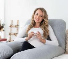 La Bebe™ Cushy Maternity Pillow Art. 00608159 Nordic Hills. Daudzfunkcionāls spilvens grūtniecēm (U Shaped), sintepona pildīšana, 155x80cm