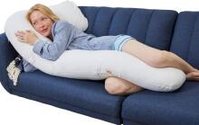 La Bebe™ Flopsy Pillow Art.80579836 Nordic Pebbles. Cotton Nursing Maternity Memory foam, 180 см