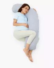 La Bebe™ Flopsy Pillow Art.20608144 Nordic Night. Cotton Nursing Maternity Memory foam, 180 см