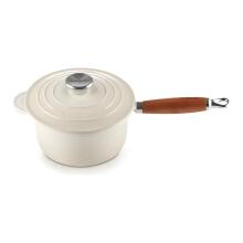 Cast iron sauce pan &Oslash;18cm / 1.8L white