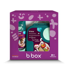 B.BOX 62054 Мини набор для ланча + бутылка Tritan с соломинкой 450 мл Изумрудный лес