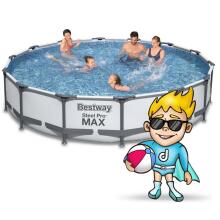Bestway 56595 427 x 84 cm Frame Pool 17 in 1