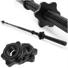 Traight black grip bar ACT0011, 180 cm, 25 mm