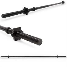 Traight black grip bar ACT0011, 180 cm, 25 mm
