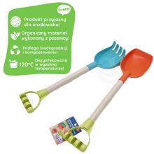 WOOPIE GREEN Набор песка Лопата и Грабли 51 см БИОРАСЩЕПЛЯЕМЫЙ ОРГАНИЧЕСКИЙ МАТЕРИАЛ