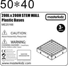 MASTERKIDZ Sienas Paneļa Izglītojošais STEM Dēlis 20x20 cm Bez Montāžas Paneļa