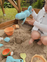 WOOPIE GREEN Crocodile Sand and Water Scoop Blue BIODEGRADABLE ORGANIC MATERIAL