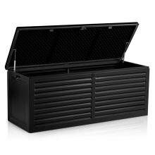 Garden chest 143.5 x 57 x 53.5 cm 390 liters black