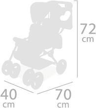 DeCuevas Toys Verona Twin Art.90378 Leļļu rati dvīņiem