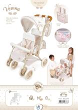 DeCuevas Toys Verona Twin Art.90378 Leļļu rati dvīņiem