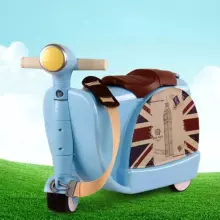 Travel Boarding Luggage Suitcase Art.276169 Blue  Чемодан-сиденье на колесах 3 в 1