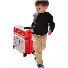 Parent-Child Travel Kids Luggage Art.276170 Red  Čemodāniņš-sēdeklis ar riteņiem 3in1