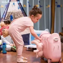 Multifunctional Children Luggage  Suitcase Art.276173 Blue  Чемодан-сиденье на колесах 3 в 1