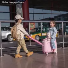Multifunctional Children Luggage  Suitcase Art.276174 Violet  Čemodāniņš-sēdeklis ar riteņiem 3in1