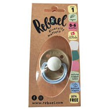 Rebael Round Latex Art.276200 Colour Mix Pacifier (nipple) made of 100% natural rubber 0-6 months (2 pcs.)