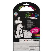 Moxy värviraamat Neon koos vildikatega, 40 lk