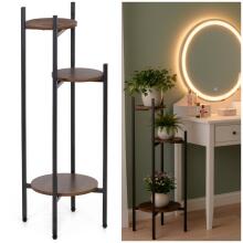 Flower stand 81 cm metal flower stand with 3 shelves multi-level loft for the living room