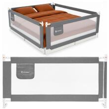 Safety bed rail 160 cm, universal, protective, for children, foldable, gray